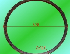 Венец маховика  ISBE, ISDe  Z149