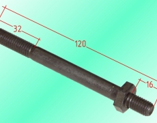 Болт коллектора выпускного №3  ISBe, ISDe, ISF 3.8 (шпилька, длинный)