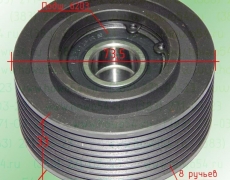 Ролик обводной ISBE,ISF 3.8 (под 8РК)