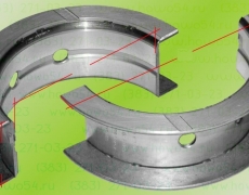 Вкладыш коленвала упорный верхний ISF 3.8