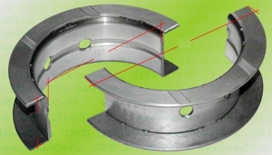 Вкладыш коленвала упорный верхний ISF 3.8