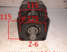 Насос подъёма кузова (6шлицовФ30мм,посадочноеФ125мм,по центрам 117мм, выход сзади) 5418617 CBD-F100-4