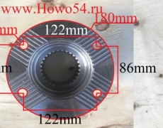 Фланец КПП FAST выходного вала D = 180 /шлицы = 28 /отверстий =4 высота110MM (5408890) JS220-1707159-2