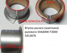 Втулка рычага (маятника) рулевого SHAANXI F3000	(5413876) 81.93001.0319